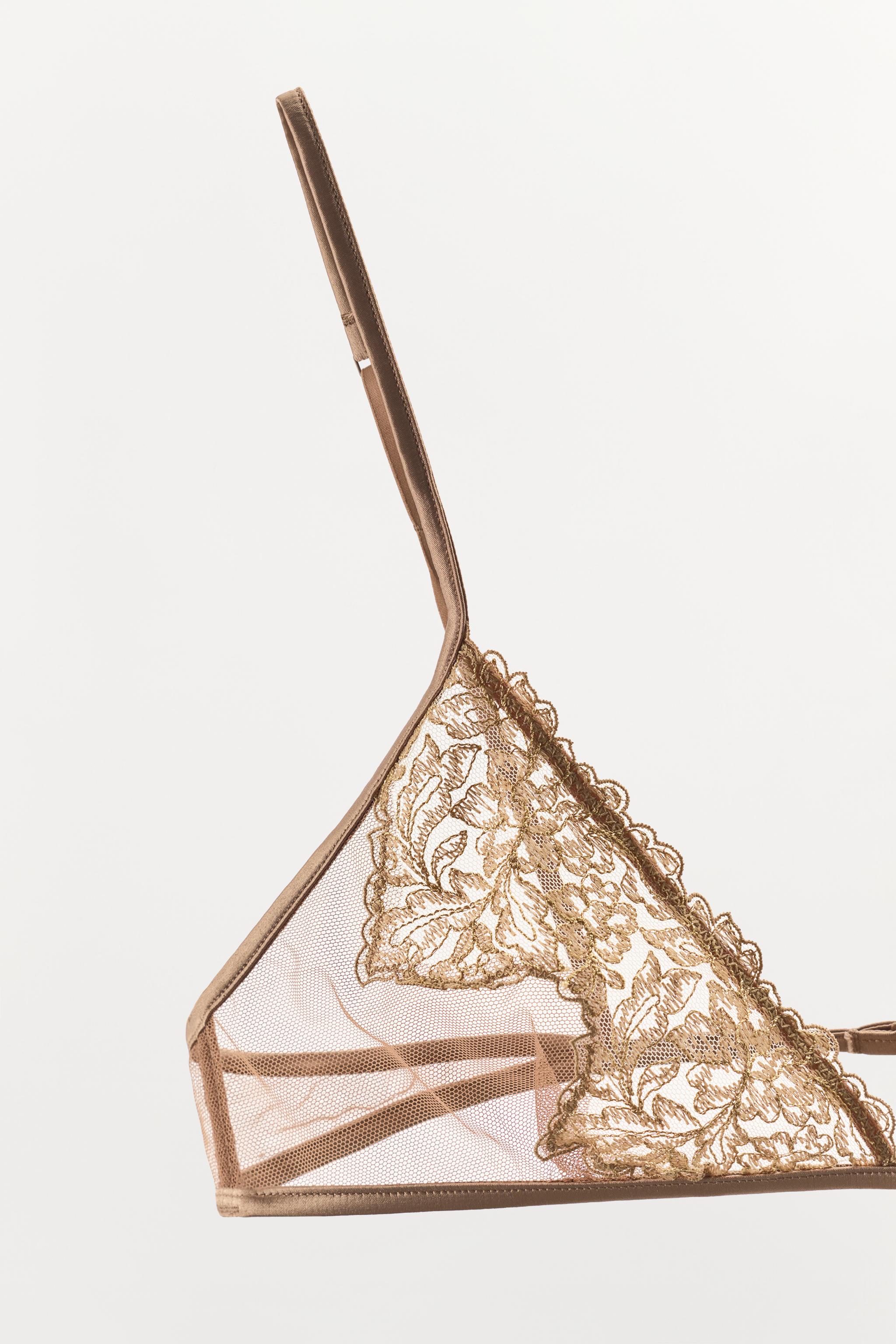 LACE MESH BRA